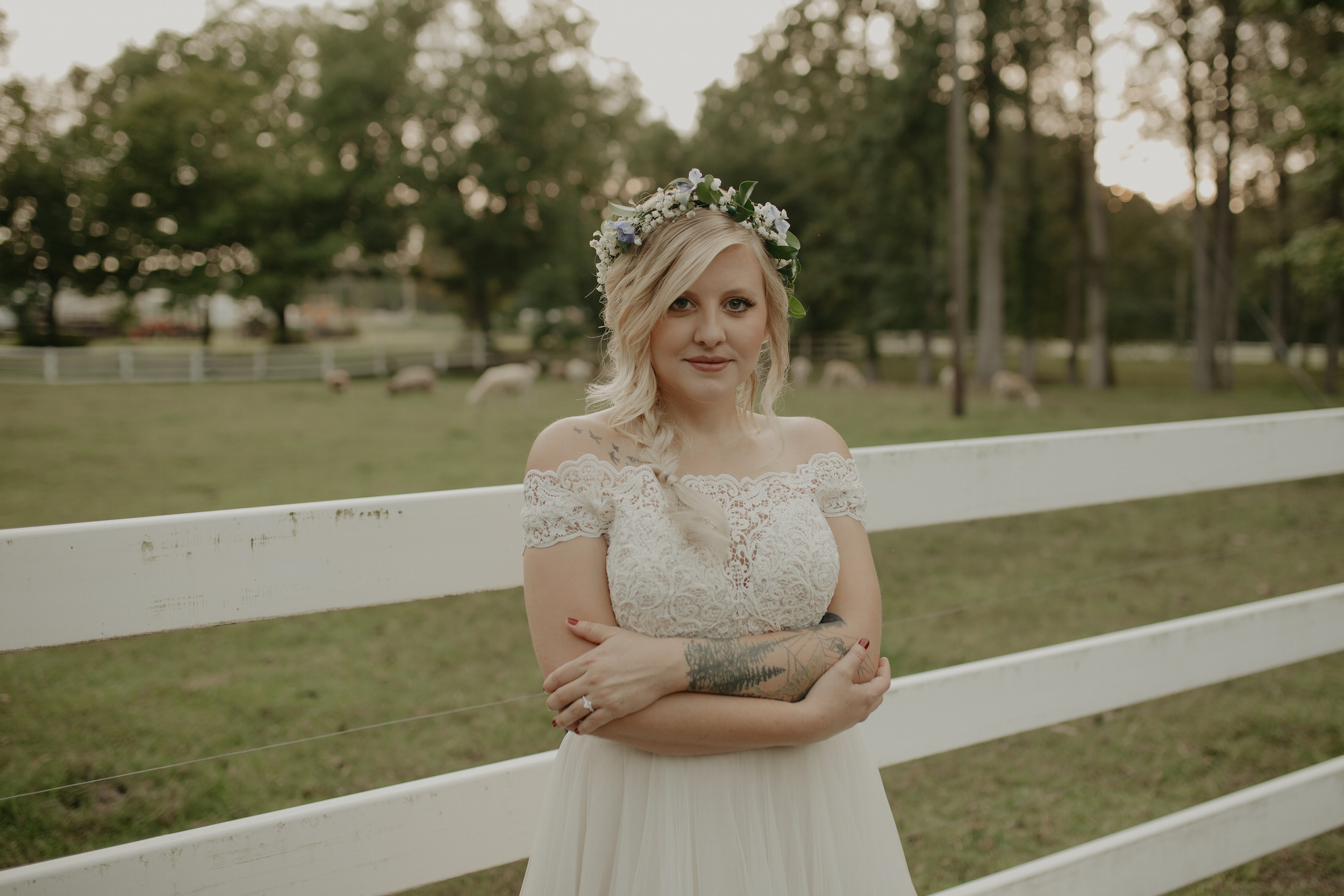 outdoor bridal session